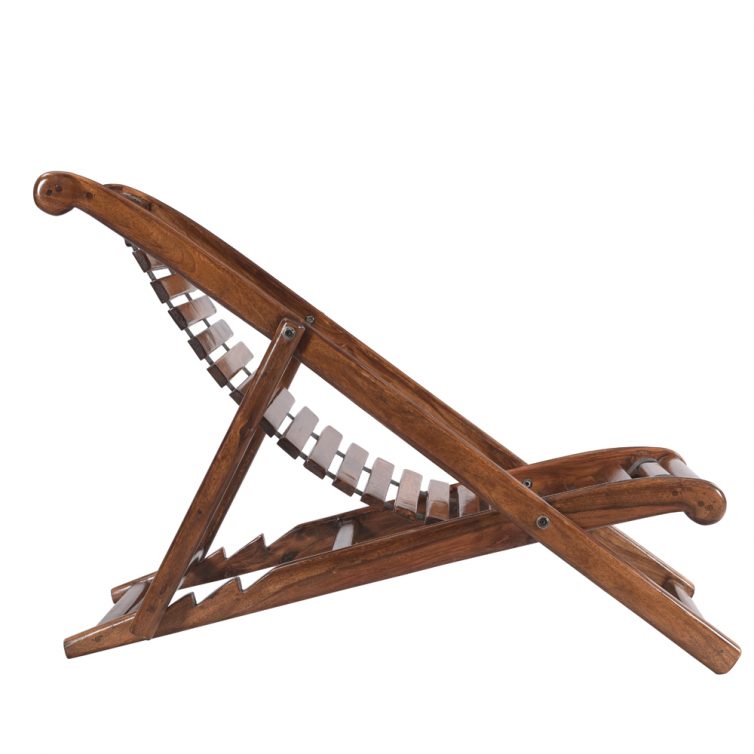 Recliner Wooden Folding Chair | Sheesham Wood furniture Online in India